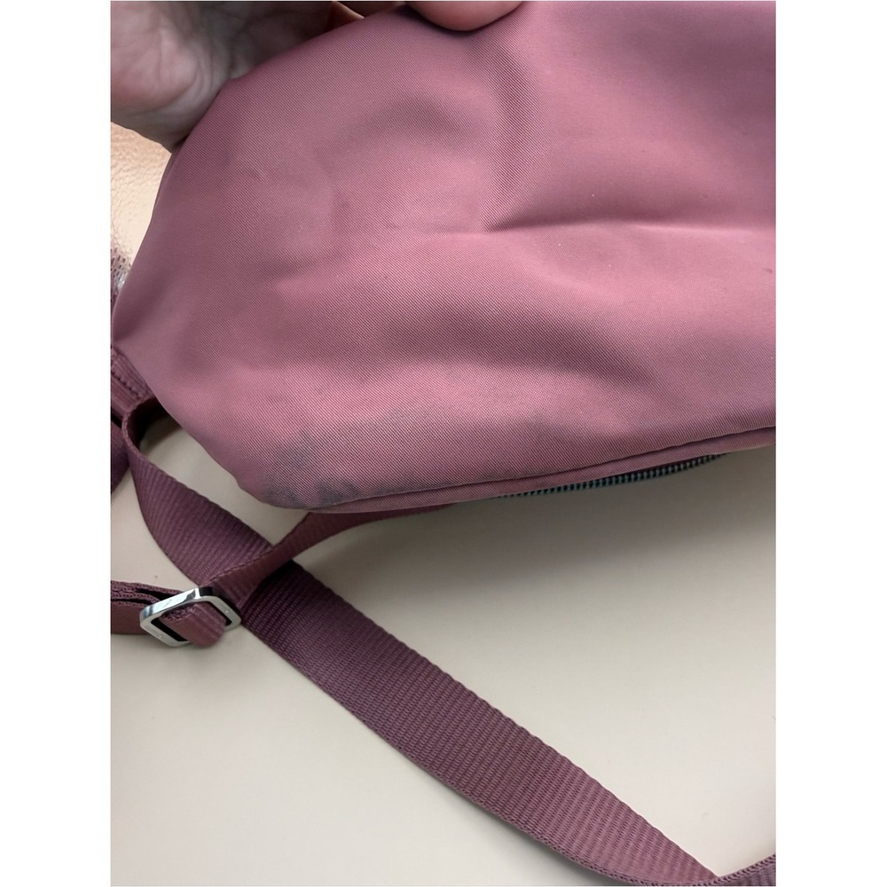 Lululemon All Night Festival Bag Crossbody Mauve Pink Nylon Adjustable Strap - Picture 13 of 15